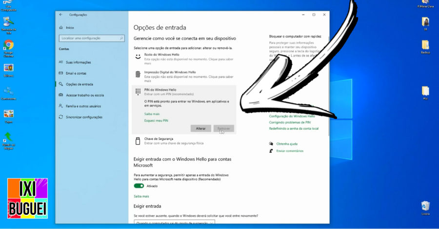 Como Remover o Pin de Entrada do Windows 10 ( Inicialização )