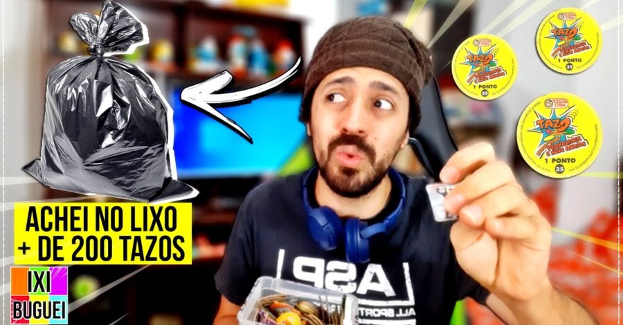 Achei uma Bolsa com Mais de 200 TAZOS antigos no LIXO