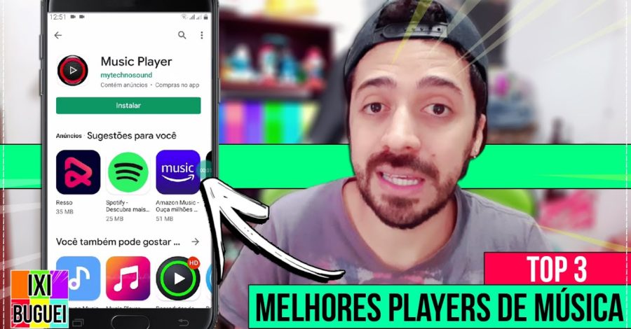 TOP 3 MELHORES PLAYERS DE MÚSICA 2020 ( Reprodutor de áudio )