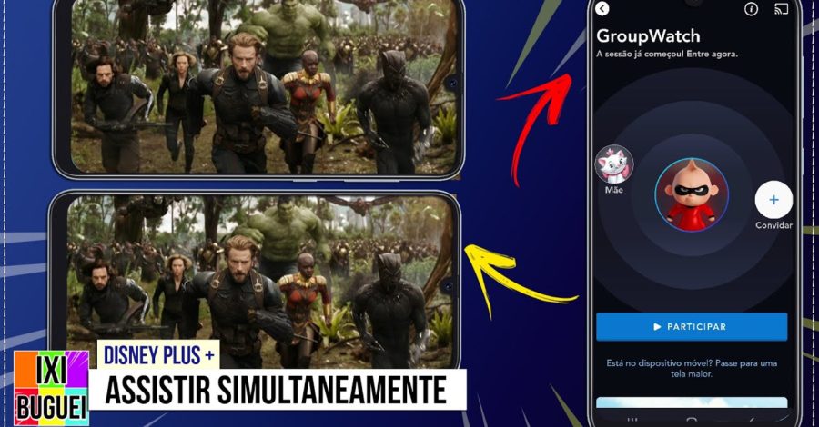 Assistir o mesmo Filme com outra pessoa ao mesmo tempo no Disney Plus + ( Simultaneamente )