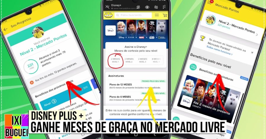 Como Ver Quantos Meses de Cortesia Tenho Direito no Disney Plus + pelo Mercado Livre