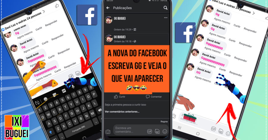 Nova Modinha no Facebook: Poste GG e Veja a Animação que Aparece