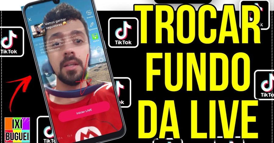 Como Trocar Fundo na live do Tik Tok | Alterar Imagem Transmissão ao Vivo