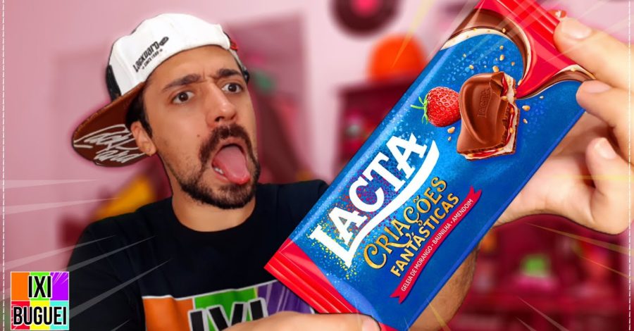 PROVANDO Chocolate Criações Fantásticas da LACTA ( Geleia de Morango, Baunilha, Amendoim )