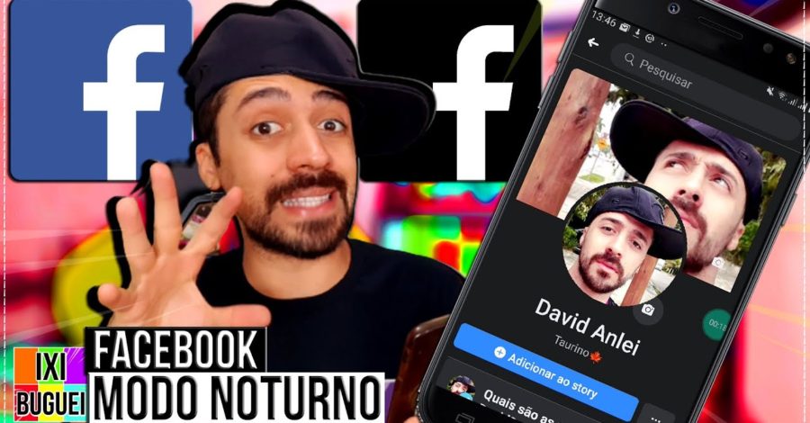 Facebook: Ativar o Modo Noturno ( Oficial ) | Escuro / Black