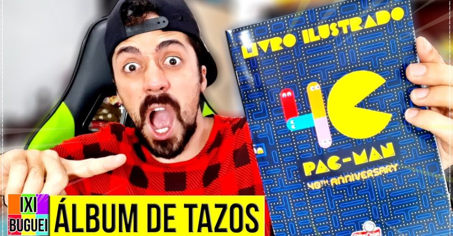 Álbum de Tazos PAC-MAN Elma Chips ( Livro Ilustrado )