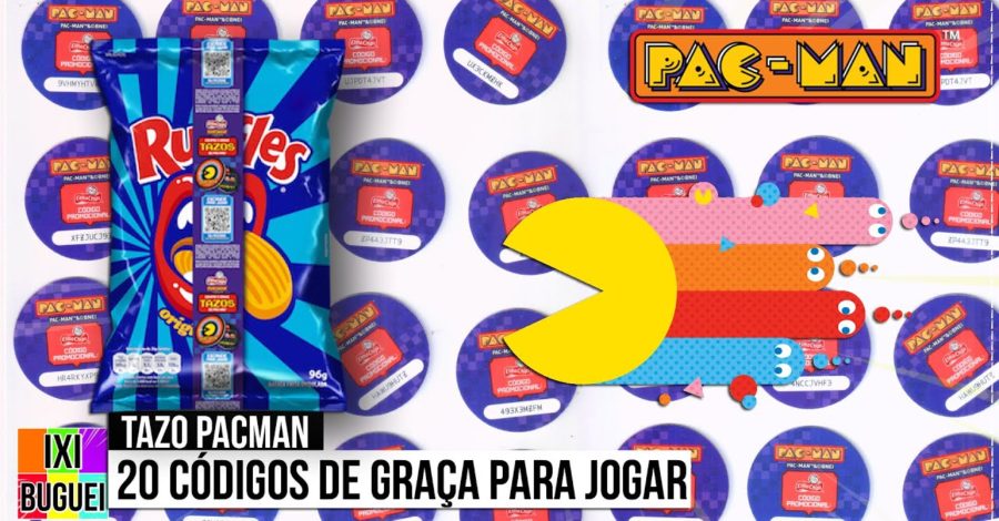 20 ( Código Promocional ) dos Tazos PAC-MAN de Graça para Jogar no Site da Elma Chips