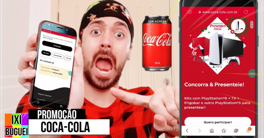 Como Se Cadastrar na Promoção Coca-Cola Para Concorrer a Playstation 5 PS5 e outros presentes