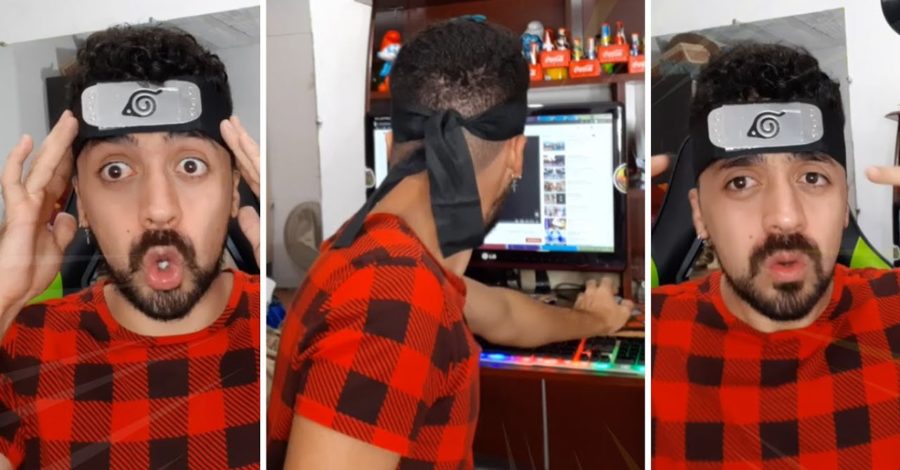 COMPREI NO SHOPEE A BANDANA NARUTO LOGO VILA DA FOLHA MEMBROS DA AKATSUKI