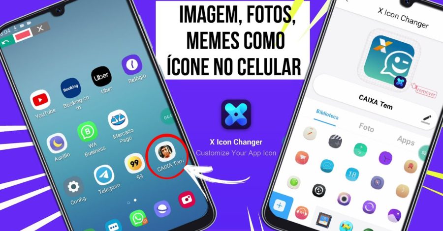COMO COLOCAR IMAGEM, FOTOS, MEMES COMO ÍCONE NO CELULAR ( MUDAR APARÊNCIA )