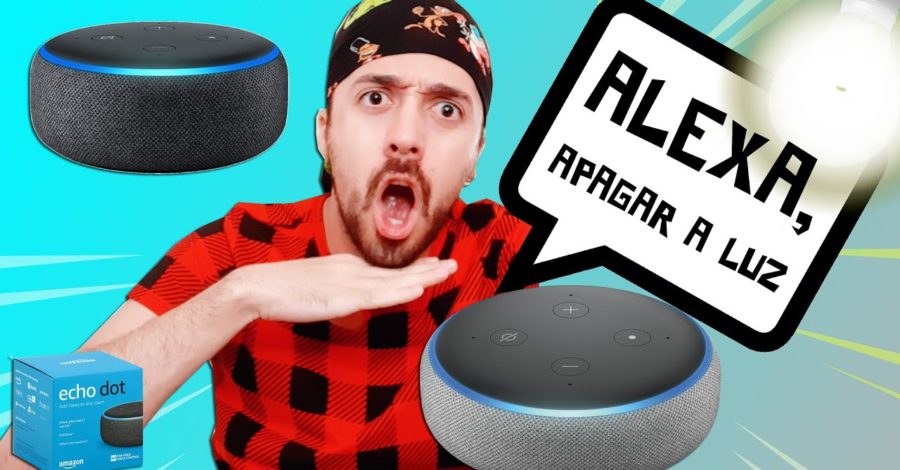 CONHEÇA UM POUCO DA ALEXA ECHO DOT 3ª GERAÇÃO SMART SPEAKER ( COMANDO DE VOZ )