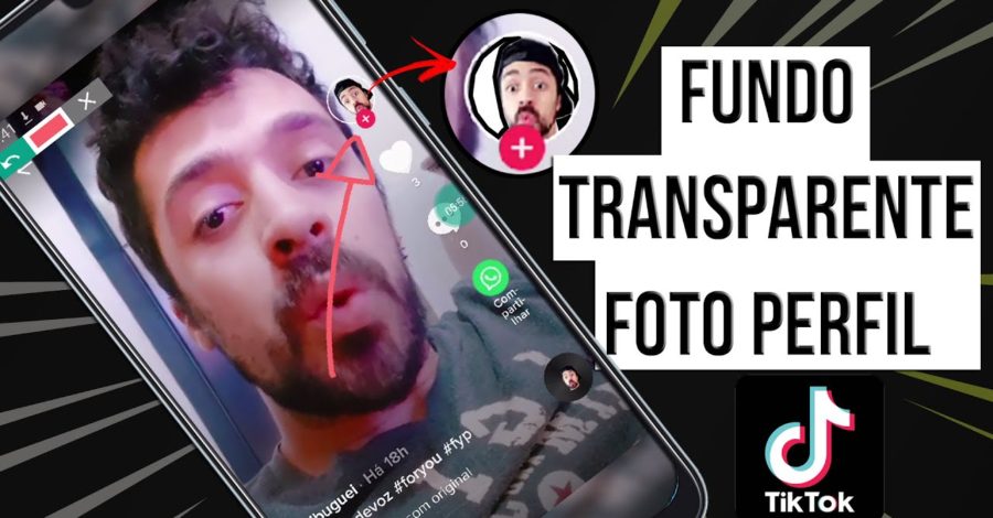 Como Colocar Foto Com Fundo Transparente no Perfil do Tiktok | Sem Fundo