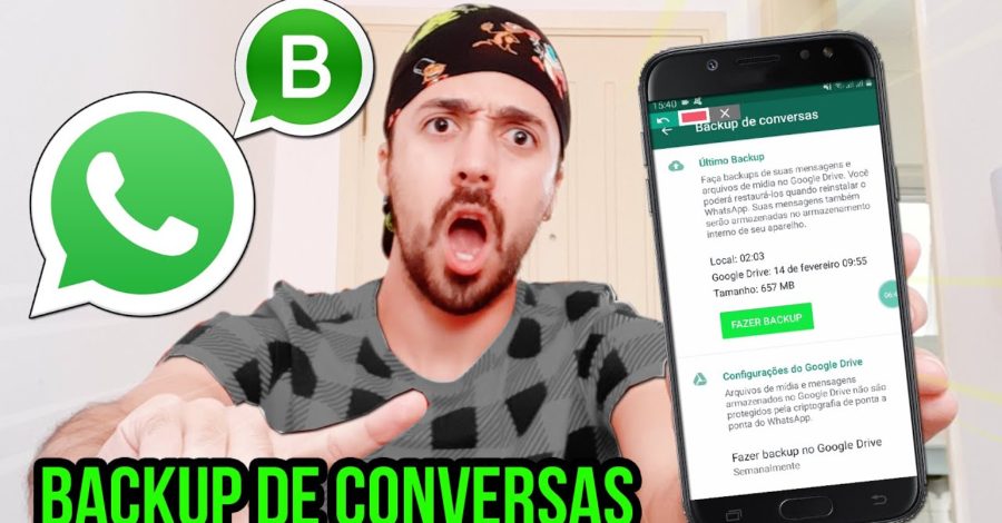 COMO FAZER BACKUP DE DADOS E CONVERSAS NO WHATSAPP ( COLOCAR E-MAIL )