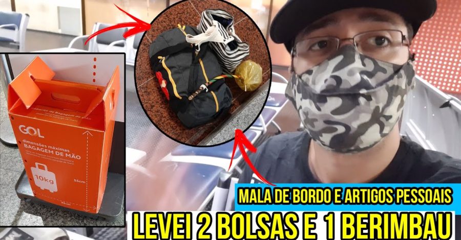 BAGAGEM DE BORDO, TAMANHO E PESO – LEVEI UM VÍDEO GAME E UM BERIMBAU FORA DA MALA | VOO NACIONAL