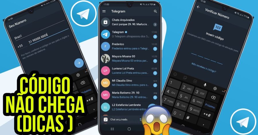 CÓDIGO DE 6 DÍGITOS ATIVAR TELEGRAM NÃO CHEGA NO CELULAR POR SMS ( DICAS )