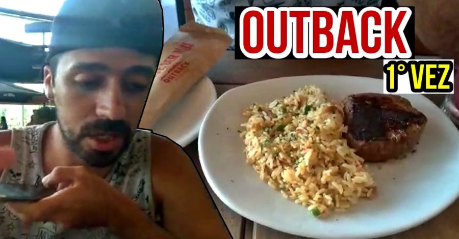 COMENDO NO OUTBACK PELA PRIMEIRA VEZ