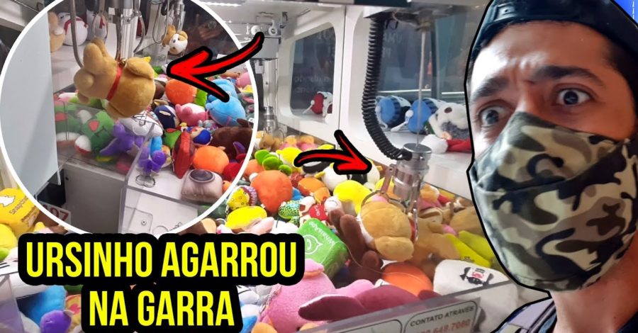 JOGUEI R$10 NA MAQUINA DE PEGAR URSINHOS E VEJA O QUE ACONTECEU