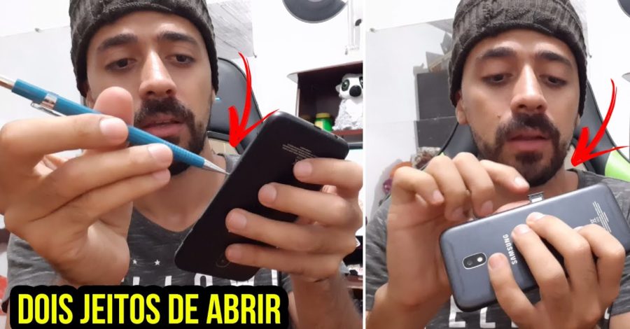 COMO ABRIR A GAVETA DO CHIP DO CELULAR SEM A CHAVE ORIGINAL |  DOIS JEITOS FÁCEIS