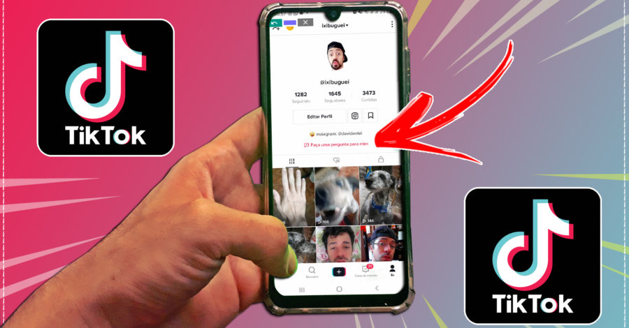COMO COLOCAR NA BIO DO TIKTOK O: FAÇA UMA PERGUNTA PARA MIM CLICÁVEL EM VERMELHO