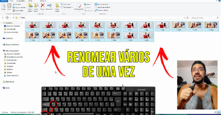 COMO RENOMEAR FÁCIL VÁRIOS ARQUIVOS DE UMA SÓ VEZ ( FOTOS, VÍDEOS, MÚSICAS  ) NO COMPUTADOR OU NOTE