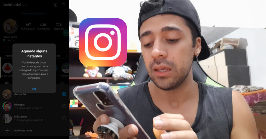 INSTAGRAM: NÃO CARREGA STORY NEM DESLOGA NEM TROCA DE CONTA ( AGUARDE ALGUNS INSTANTES )