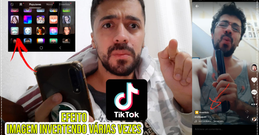 FILTRO INVERTIDO TIKTOK ( EFEITO MUDAR DE LADO, POSIÇÃO DO ROSTO RÁPIDO COMO USAR )