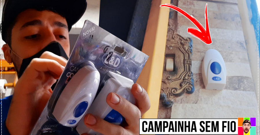 CAMPAINHA SEM FIO COM BATERIA ( COMO FUNCIONA E INSTALAÇÃO )