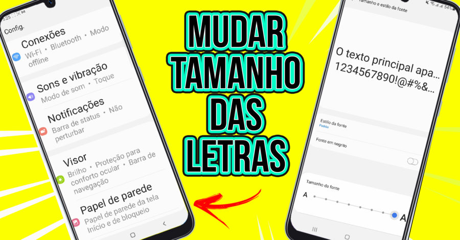 COMO AUMENTAR E DIMINUIR O TAMANHO DA LETRA NO CELULAR ( FONTE GIGANTE OU PEQUENA )