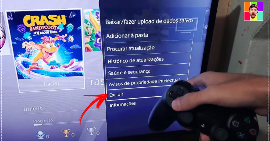 COMO EXCLUIR JOGO DA MEMÓRIA DO PS4 / DELETAR JOGO SALVO DO PLAYSTATION 4