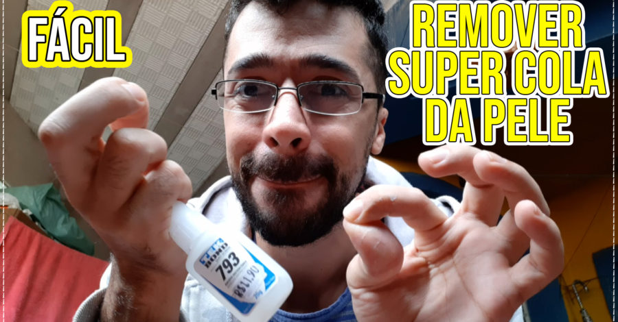 COMO DESCOLAR DEDO COLADO COM SUPER COLA / TIRAR COLA INSTANTÂNEA DA PELE FÁCIL E COM COISAS DE CASA