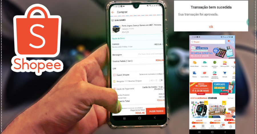 COMO PAGAR NO CRÉDITO NO SHOPEE, PARCELAR A COMPRA / ALTERAR DE BOLETO E COMPRAR NO CARTÃO