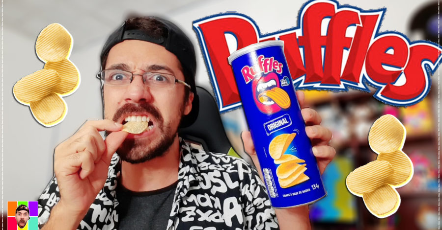 EXPERIMENTANDO O NOVO RUFFLES ORIGINAL NA LATA ( Tira Onda )