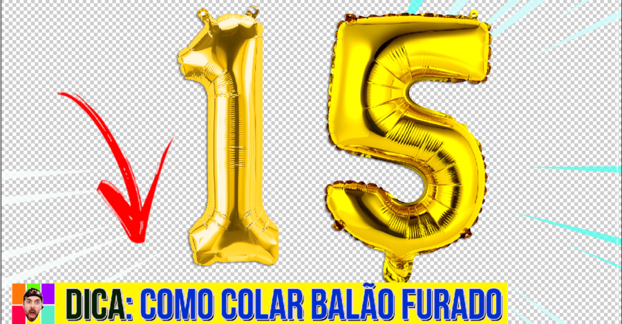 COMO COLAR BALÃO DE NÚMERO, LETRA… METALIZADO FURADO ( BALÃO FUROU O QUE FAZER ? )