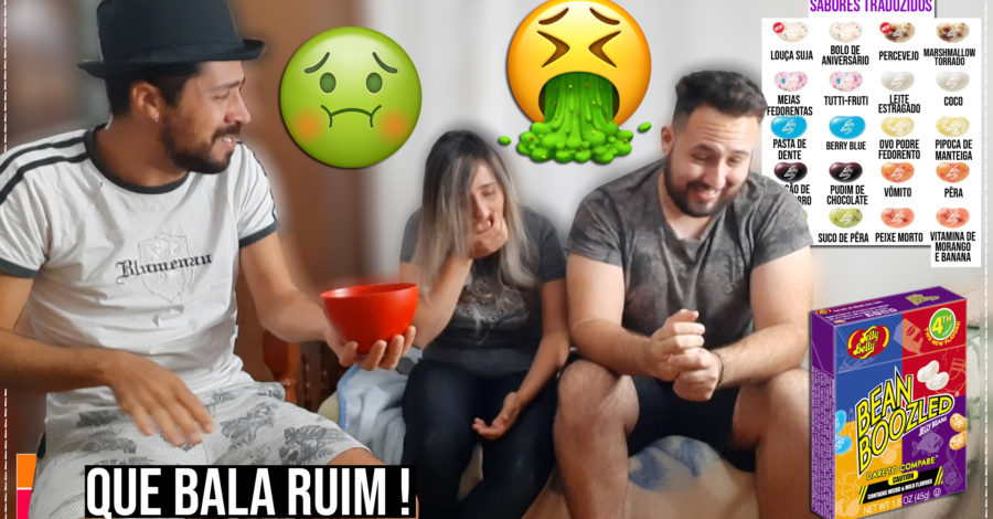 🤢 PROVANDO FEIJÕEZINHOS DE TODOS OS SABORES ( EXPERIMENTANDO BEAN BOOZLED )
