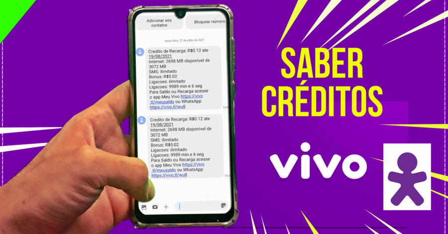 Como Saber meus créditos na VIVO | Consultar Saldo via SMS, Ligação ou Pela Internet