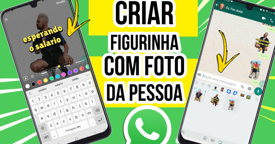 Como Fazer Figurinha com Foto de uma pessoa ou minha | Criar figurinha do zero no Whatsapp