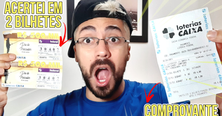 GANHEI! ACERTEI COM 2 BILHETES NA LOTERIA FEDERAL, UNIDADE FINAL, VEJA QUANTO GANHEI