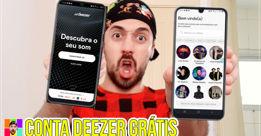 Como instalar, configurar | Criar uma conta GRATUITA no app de Música Deezer fazer