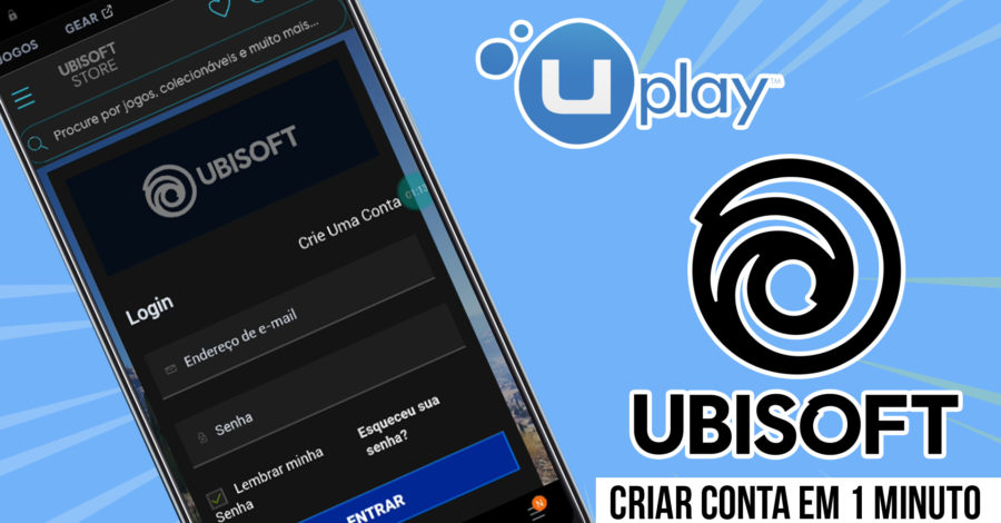 Como Criar uma Conta UPLAY ( Ubisoft ) Pelo Celular para Usar no Video Game ou PC