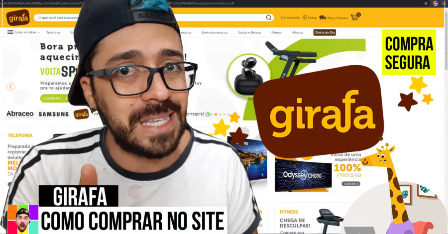 PASSO A PASSO: Como Comprar no site GIRAFA ( Compra Segura ) Boleto ou Cartão de Crédito + Cadastro