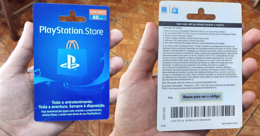 COMO RESGATAR PELO CELULAR O CARTÃO GIFT CARD DE RASPAR CARTÃO PRESENTE ( PLAYSTATION STORE PS3 | PS4 | PS5 )