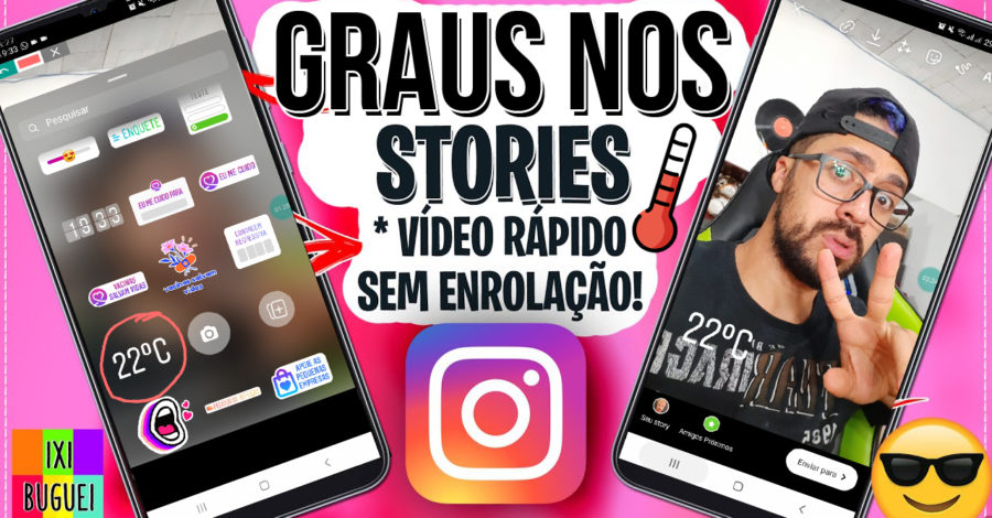 Como Colocar Quantos Graus está hoje nos Stories do instagram C° F° | Storie