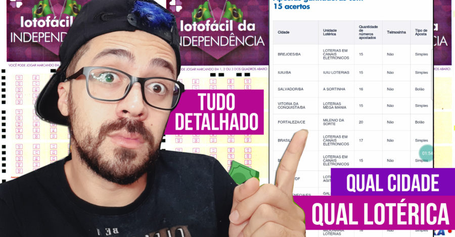 PRA QUAL CIDADE E CASA LOTÉRICA SAIU O PRÊMIO DA LOTOFÁCIL DA INDEPENDÊNCIA CONCURSO 2320