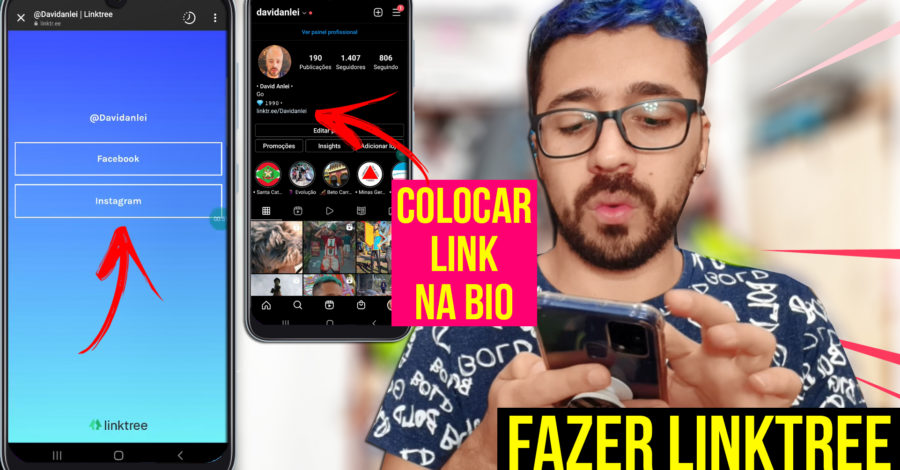 COMO FAZER UM LINKTREE COM MINHAS REDES SOCIAIS DE GRAÇA PRA COLOCAR NA BIO |  CRIAR CONTA