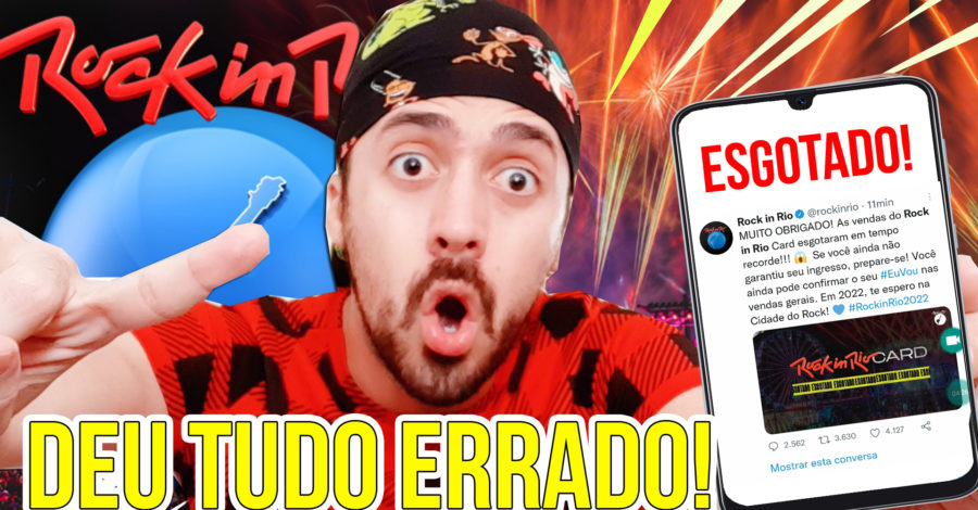 FUI COMPRAR INGRESSO DO ROCK IN RIO 2022 E ESGOTOU