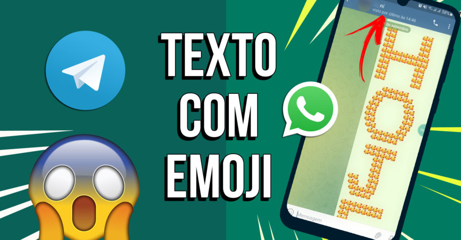 COMO ESCREVER PALAVRAS COM EMOJIS PARA ENVIAR WHATSAPP ( MENSAGEM EMOTICON )