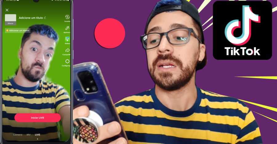 COMO COLOCAR FUNDO VERDE NA LIVE TIKTOK