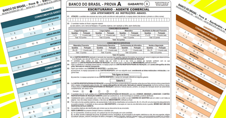 COMO CONSULTAR GABARITO OFICIAL DA PROVA DO BANCO DO BRASIL 2021 ( CONCURSO PÚBLICO )