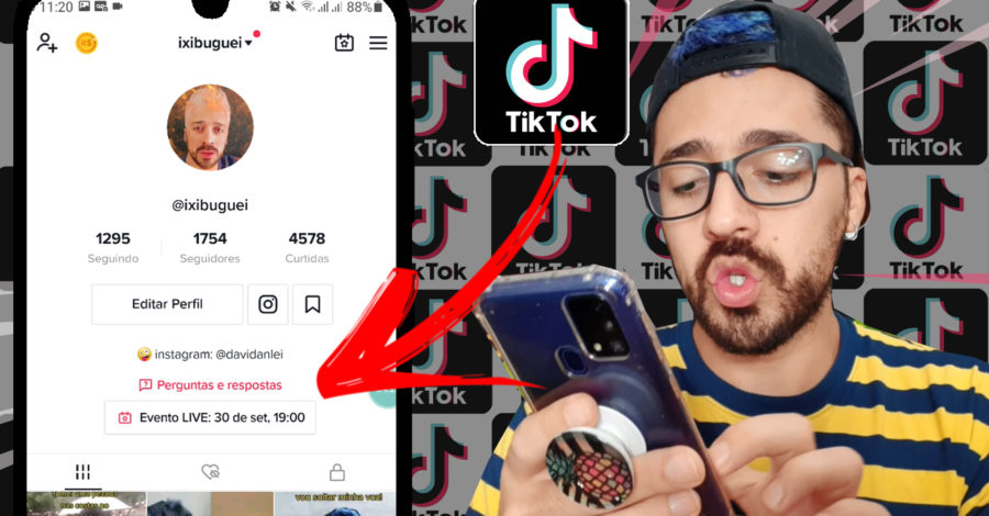 COMO CRIAR EVENTO LIVE NO TIKTOK PROGRAMAR DATA E HORA