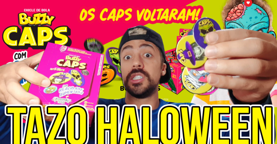 TAZO HALLOWEEN / BUZZY CAPS COM REALIDADE AUMENTADA
